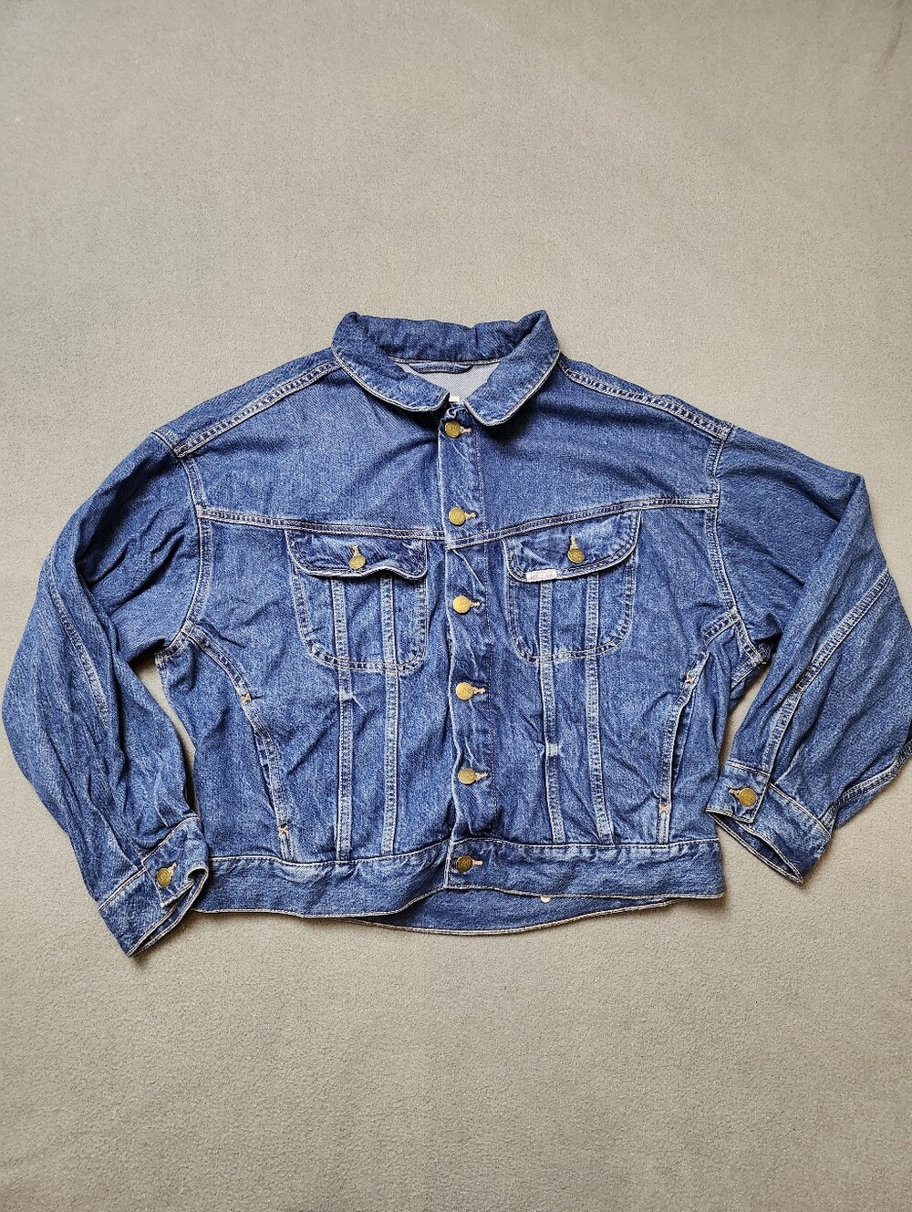Lee x H&M Lyocell Blend Oversized Super Soft Medium Wash Denim Jean Jacket